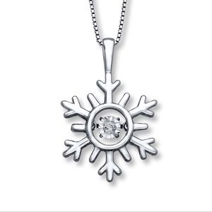 Diamonds in Rhythm Snowflake Necklace